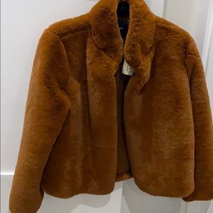 Faux fur coat